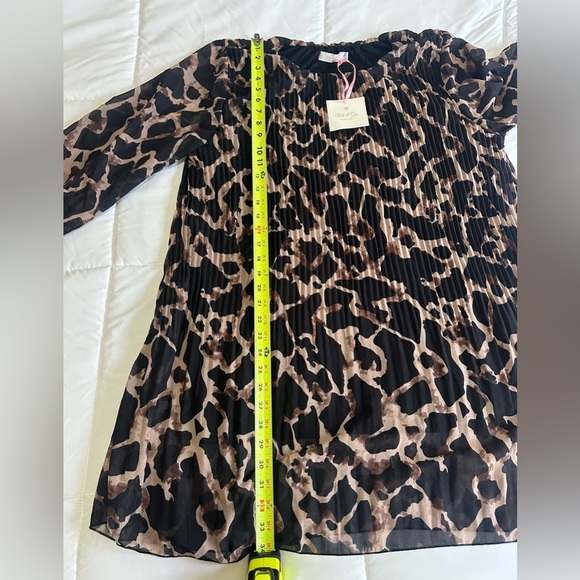 New Me & Gee Leopard Print Dress Sz L/XL - Picture 6 of 6